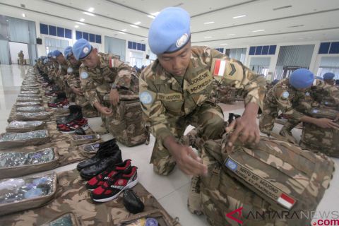 Persiapan pemberangkatan satgas Kizi TNI Konga