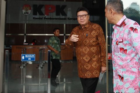 Mendagri Tjahjo Kumolo diperiksa KPK