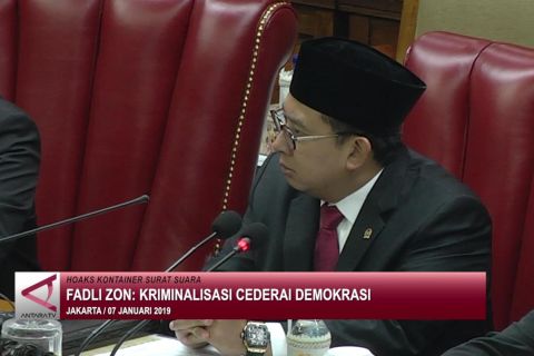 Fadli Zon: Kriminalisasi cederai demokrasi
