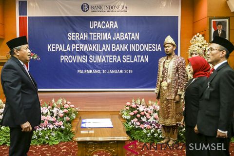 Sertijab Kepala Perwakilan BI Provinsi Sumsel
