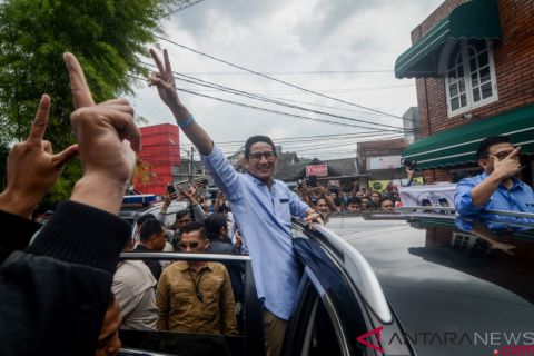 Kampanye Sandiaga Uno di Bandung