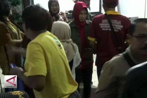 Warga Malang akur nonton bareng debat Capres