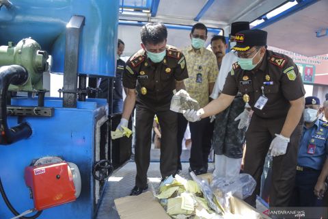 Pemusnahan barang bukti Kejari Batam