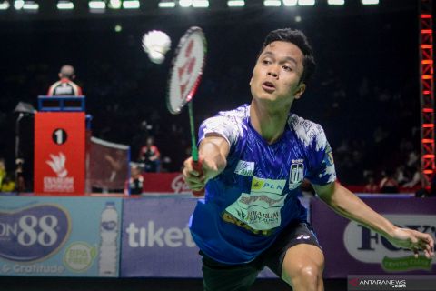Laga Anthony Ginting di Djarum Superliga Badminton 2019
