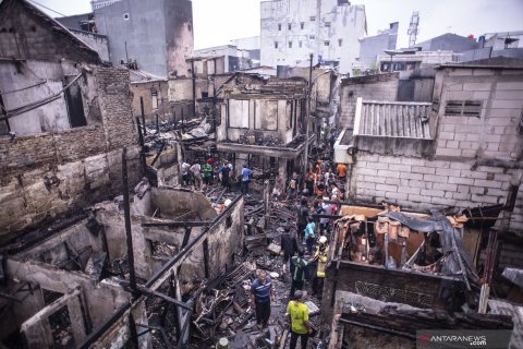 Kebakaran permukiman Tamansari