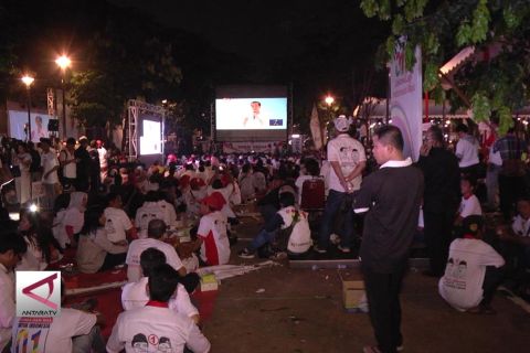 Gelaran Nobar KPU berjalan kondusif