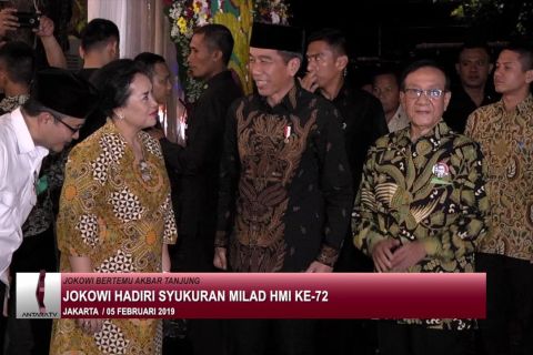 Jokowi hadiri syukuran milad HMI ke 72