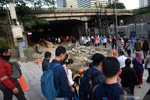 Penutupan underpass Sudirman