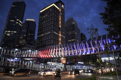 Solidaritas terkait aksi teror penembakan, JPO GBK berwarna bendera Selandia Baru