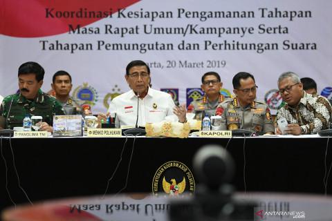 Rakor pengamanan tahapan pemilu serentak