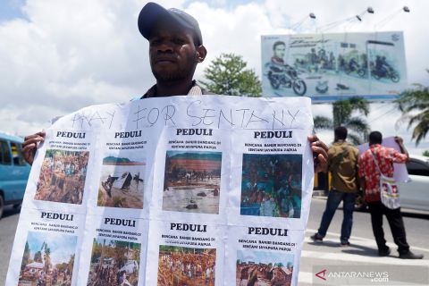 Aksi sosial korban banjir bandang Sentani