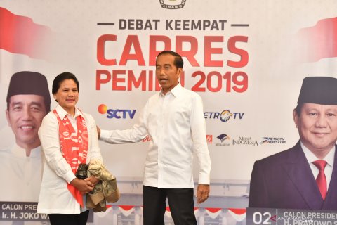 Jokowi tiba di lokasi debat