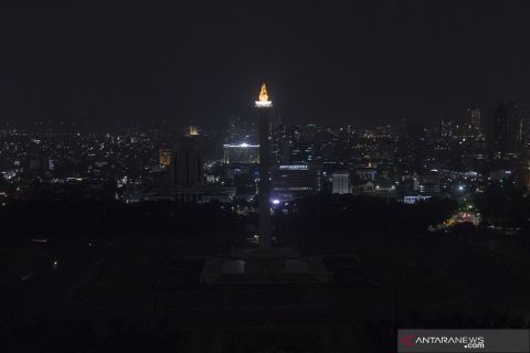 Suasana Jakarta saat  "Earth Hour"