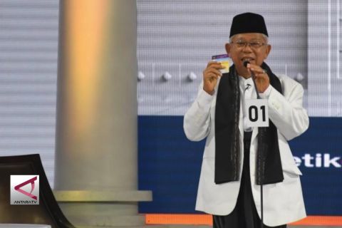 Wapres JK puji penampilan Cawapres Ma&rsquo;ruf Amin di debat