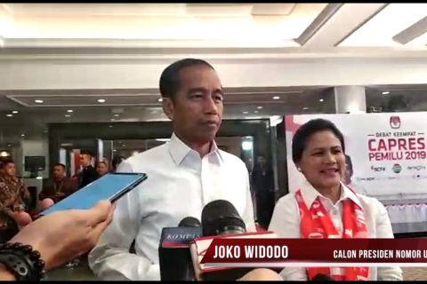 Kedatangan capres nomor urut 01 Joko Widodo