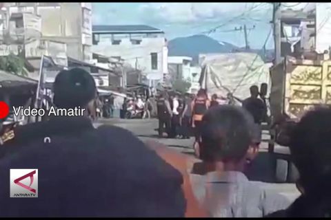 Video amatir ledakan di Sibolga