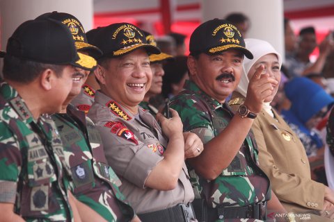 Panglima TNI dan Kapolri hadiri pembukaan Latihan Integrasi Taruna Wreda Nusantara