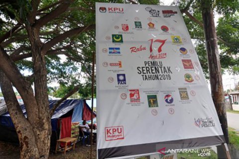 Sosialisasi pemilu di pengungsian