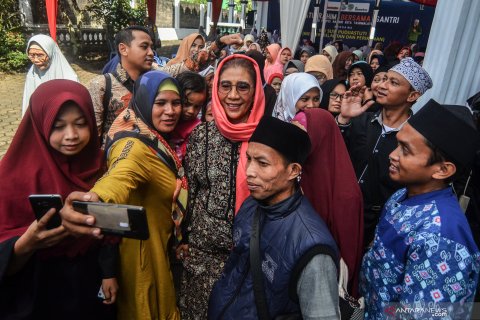 Kunjungan kerja Menteri Susi di Tasikmalaya