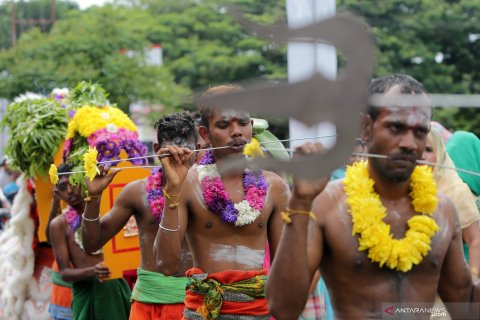 Perayaan Thaipusam India Tamil di Aceh