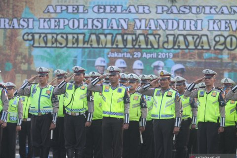 Apel gelar pasukan Operasi Keselamatan Intan 2019 di Jakarta