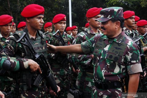 Panglima TNI kunjungi markas Kopassus di Serang
