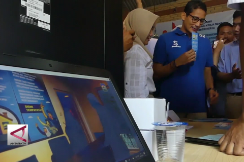 Cawapres Sandiaga Uno sosialisasikan Rumah Siap Kerja