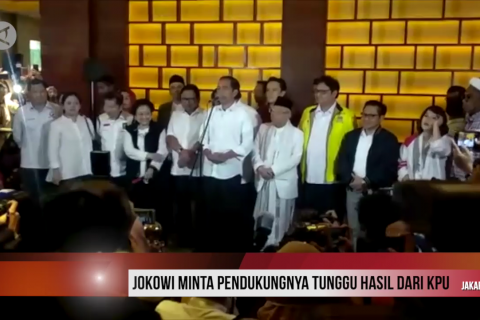 Flash - Jokowi minta pendukungnya tunggu hasil dari KPU