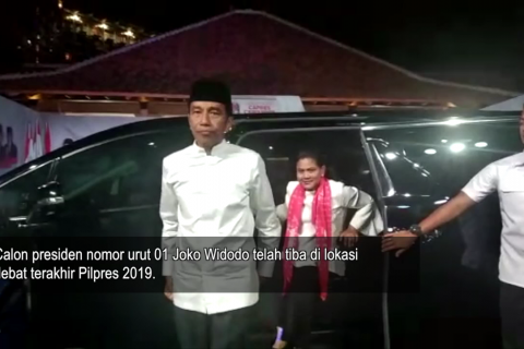 Jokowi tiba di lokasi debat capres ke-5