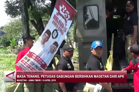 Masa tenang, petugas gabungan bersihkan Magetan dari APK