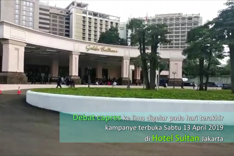 Flash - Suasana pengamanan di sekitar venue debat ke-5