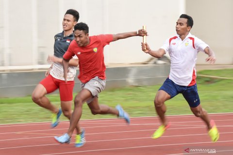 Zohri latihan jelang Kejuaran Dunia Atletik