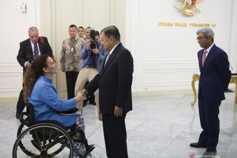 Wapres Jusuf Kalla  menerima kunjungan Wapres Argentina