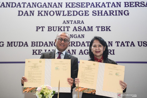 Kesepakatan bersama Bukit Asam - Jamdatun