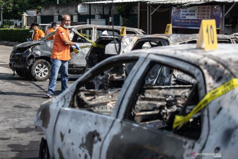 Tim Inafis olah TKP di Asrama Brimob