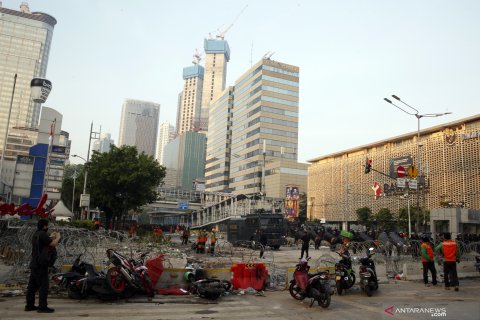 Suasana pascaricuh aksi 22 Mei