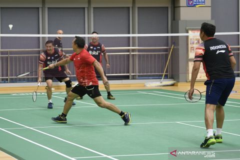 Latihan Indonesia jelang lawan Taiwan