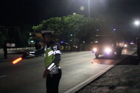 Jelang penetapan hasil pemilu, polisi razia jalur Pantura