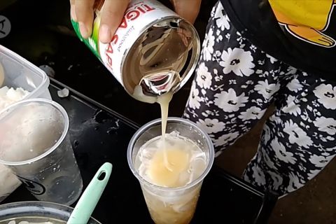 Es Buah Nipah, kreasi minuman berbuka puasa