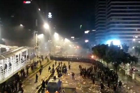 Aparat berhasil kuasai Jalan MH Thamrin