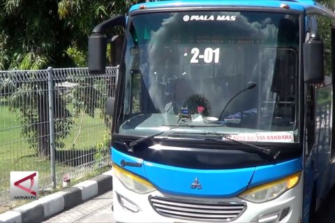 Layan bus gratis untuk penumpang di Bandara Ngurah Rai