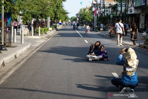 Uji coba semi pedestrian Jalan Malioboro