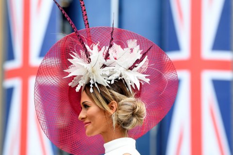 Kemeriahan acara Ladies Day di arena balapan kuda Royal Ascot, Inggris