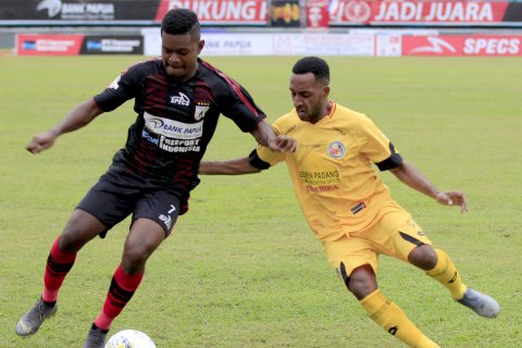 Tandang ke Jayapura, Semen Padang imbang lawan Persipura