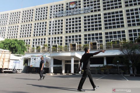 Jelang rapat pleno terbuka penetapan capres cawapres Pemilu 2019 di KPU