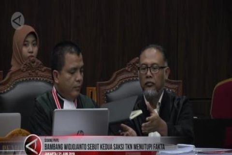Bambang Widjojanto sebut kedua saksi TKN menutupi fakta