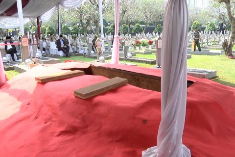 Persiapan di TMP Kalibata jelang pemakaman Ani Yudhoyono