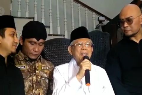 Ma&rsquo;ruf Amin ucapkan selamat ultah untuk Presiden Jokowi