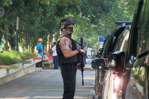 Salat Ied Gubernur Jabar dijaga Brimob