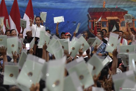 Pembagian sertifikat tanah di Sulawesi Utara